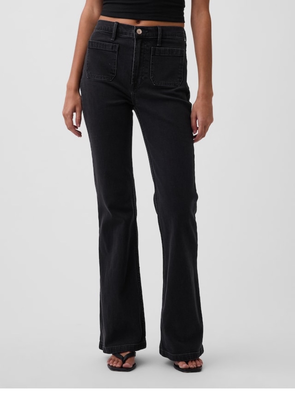 Gap 70’s High-Rise Flare Jeans in long length 29/8L